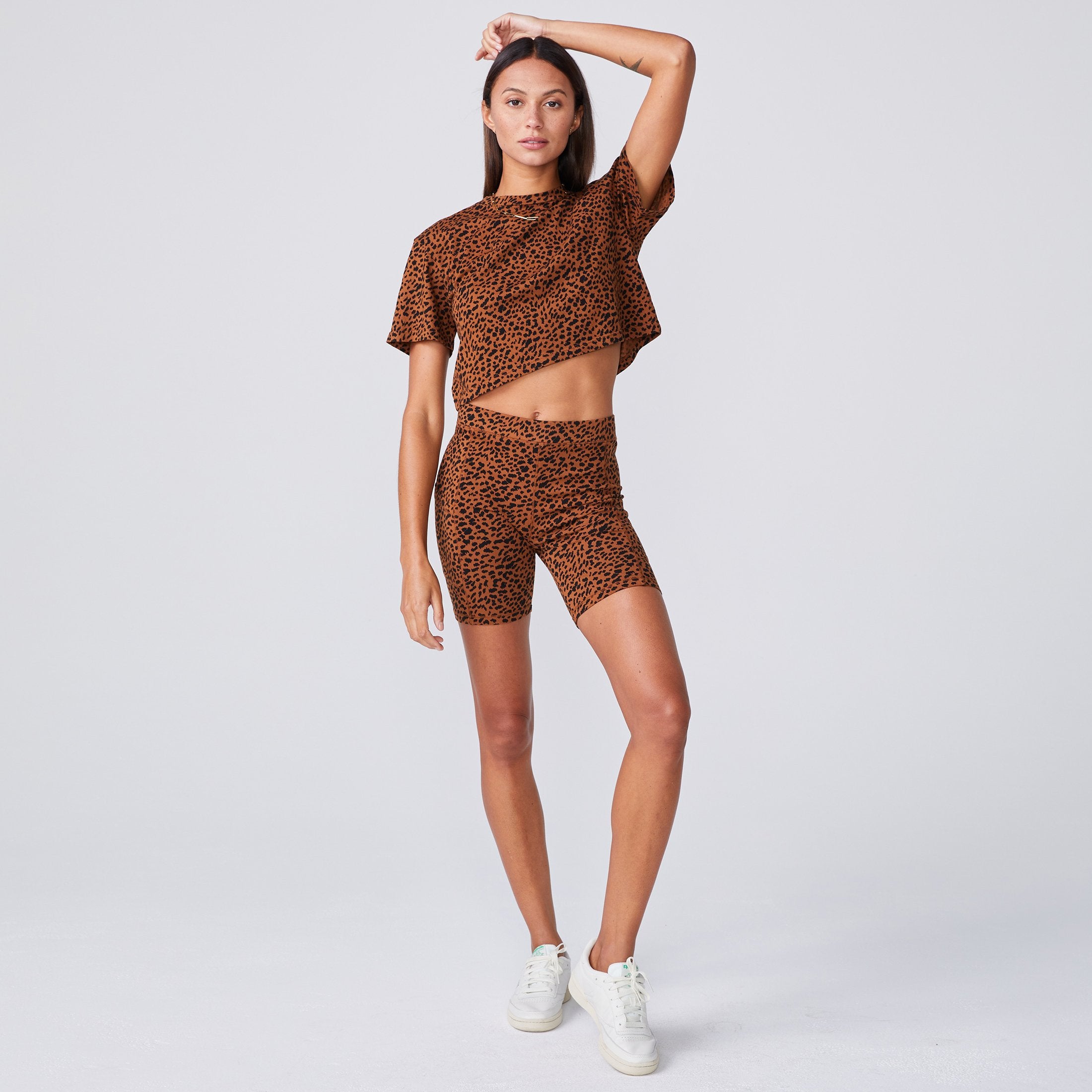 Mini Leopard Cropped Ex-Boyfriend Crew (6089287631030)