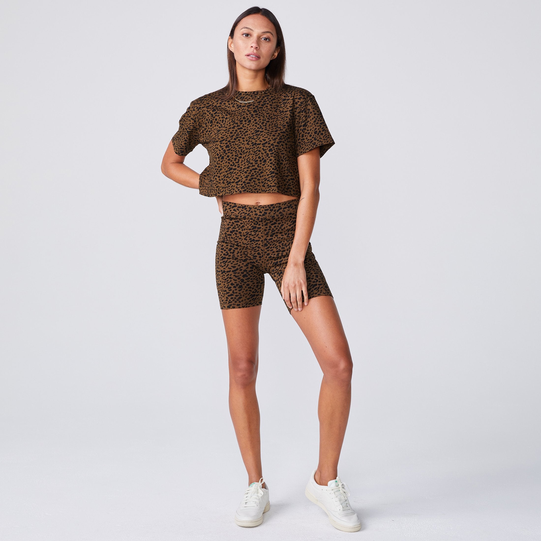 Mini Leopard Cropped Ex-Boyfriend Crew (6089287663798)