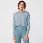 Cropped Long Sleeve Ex-Boyfriend Pocket Crew (6147255271606)