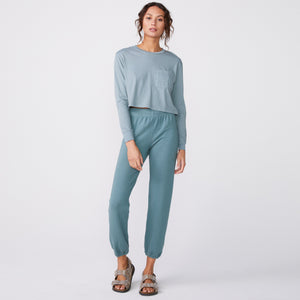 Cropped Long Sleeve Ex-Boyfriend Pocket Crew (6147255271606)
