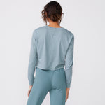 Cropped Long Sleeve Ex-Boyfriend Pocket Crew (6147255271606)