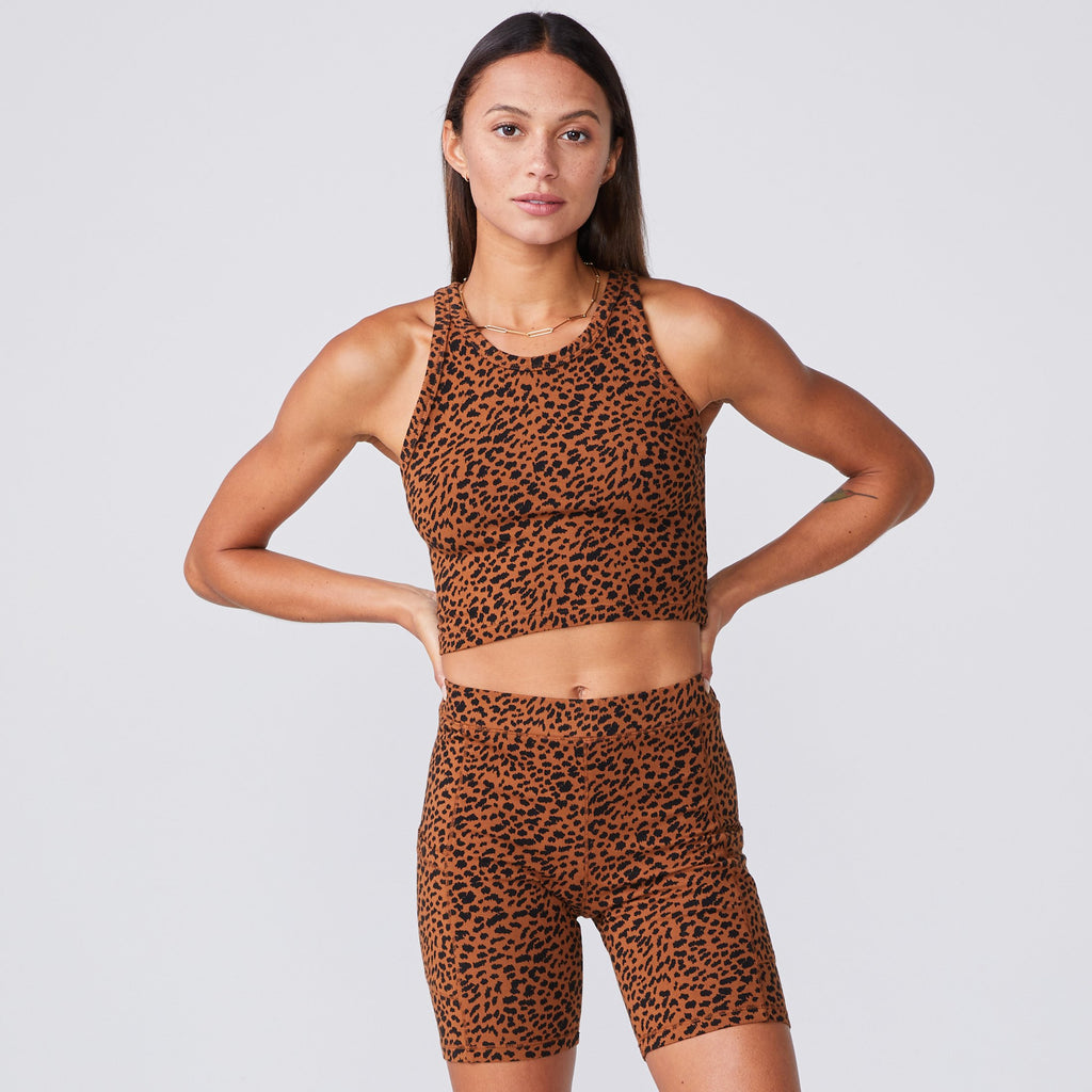 Mini Leopard Cropped Ultimate Tank (6089287401654)