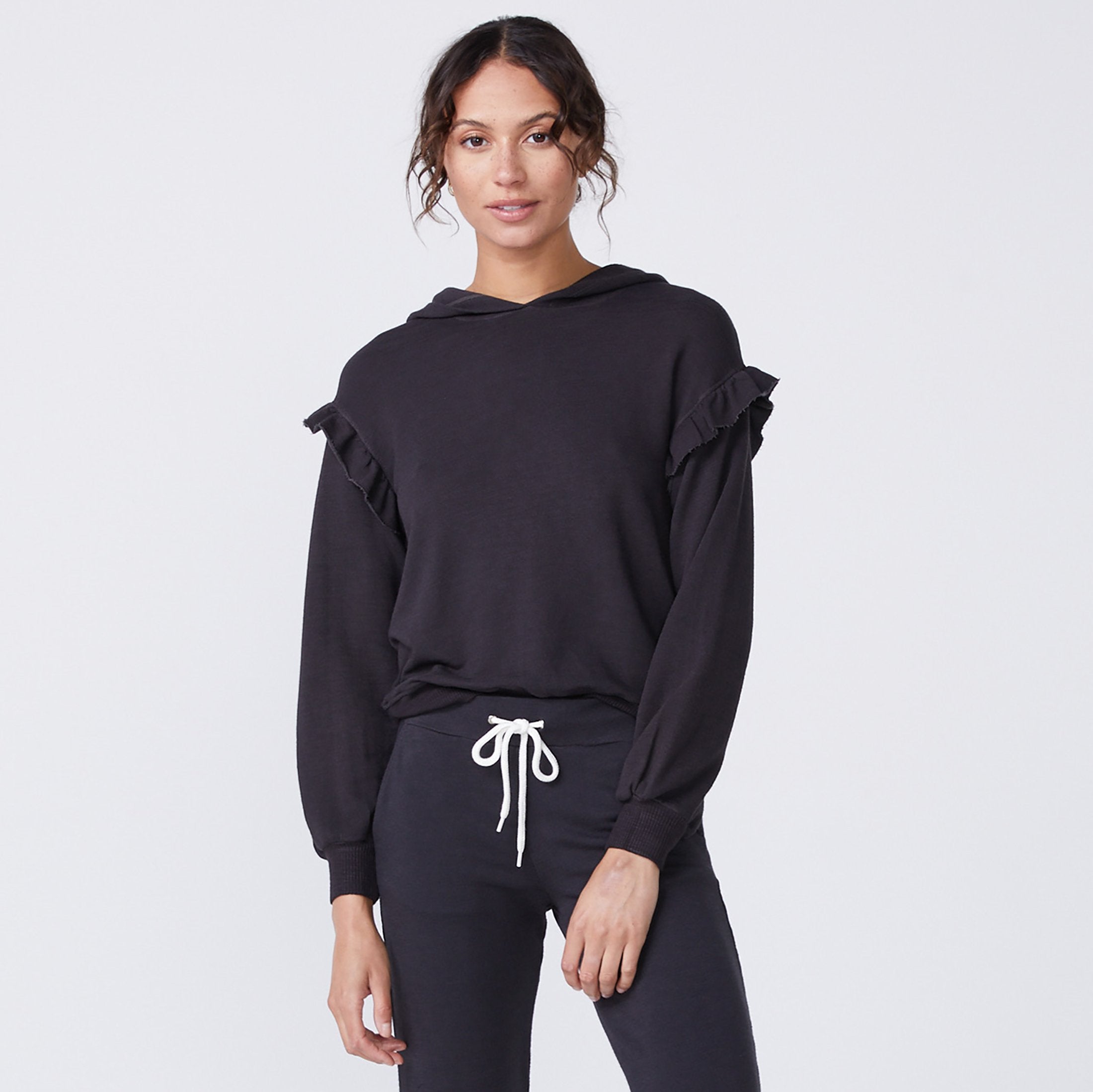 Supersoft Ruffle Pullover Hoody (6147256385718)