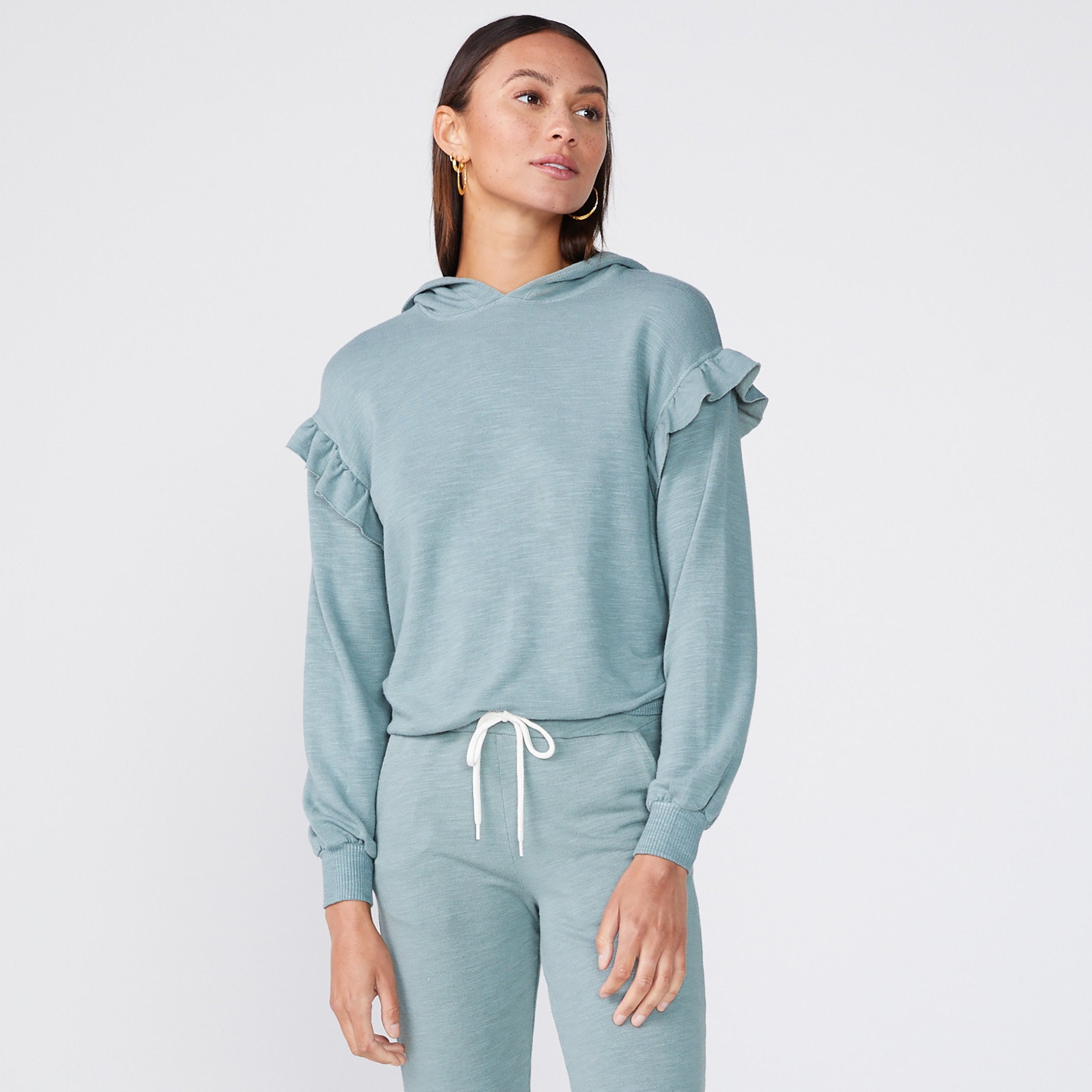 Supersoft Ruffle Pullover Hoody (6548569817270)