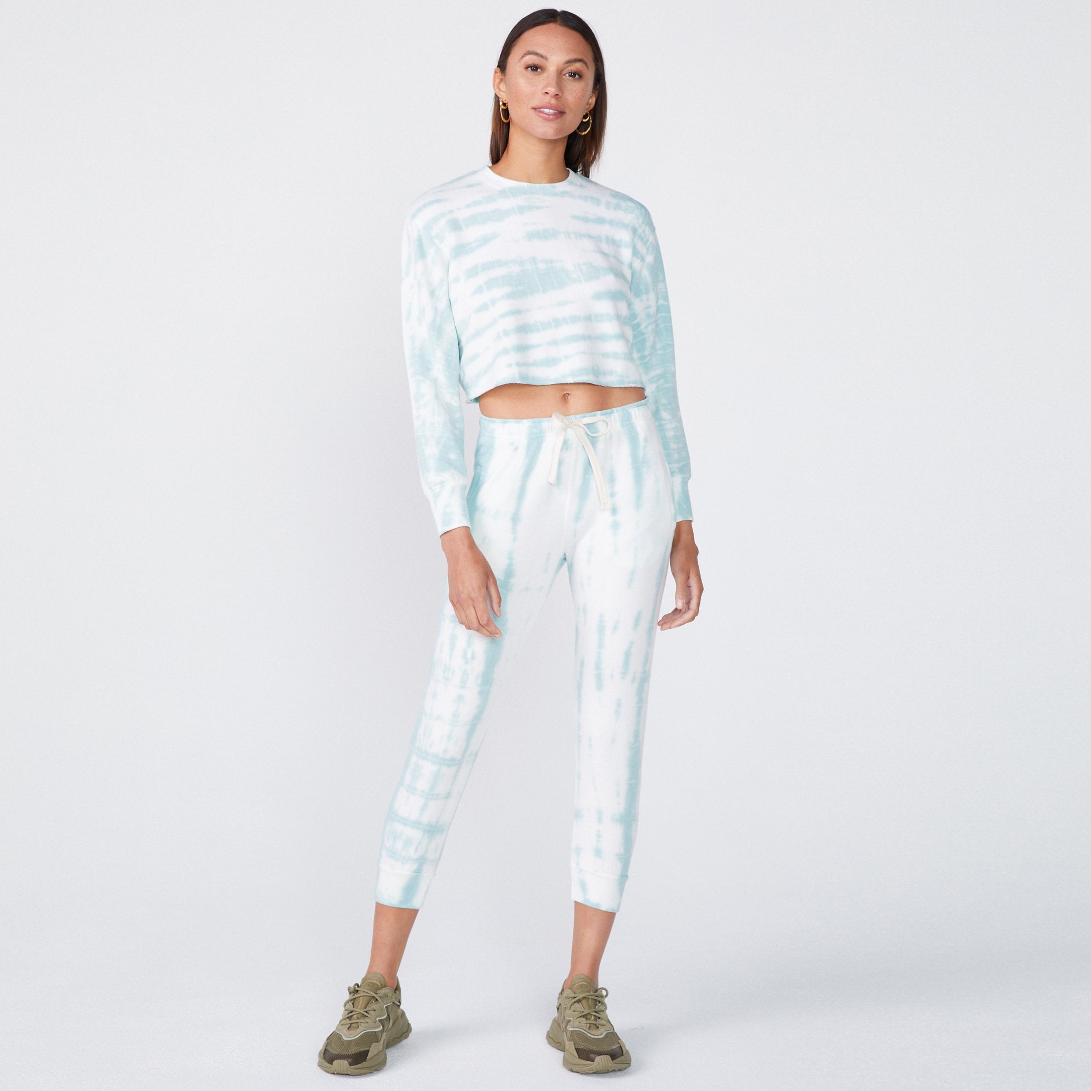 Painter Tie Dye Cropped Boyfriend Sweatshirt (6214111527094)