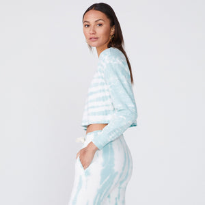 Painter Tie Dye Cropped Boyfriend Sweatshirt (6214111527094)