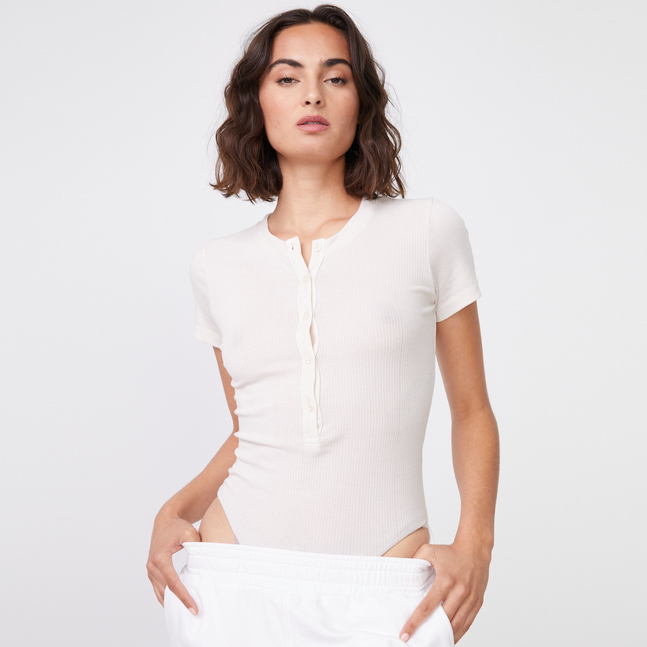 Rib Henley Bodysuit (6583333912758)