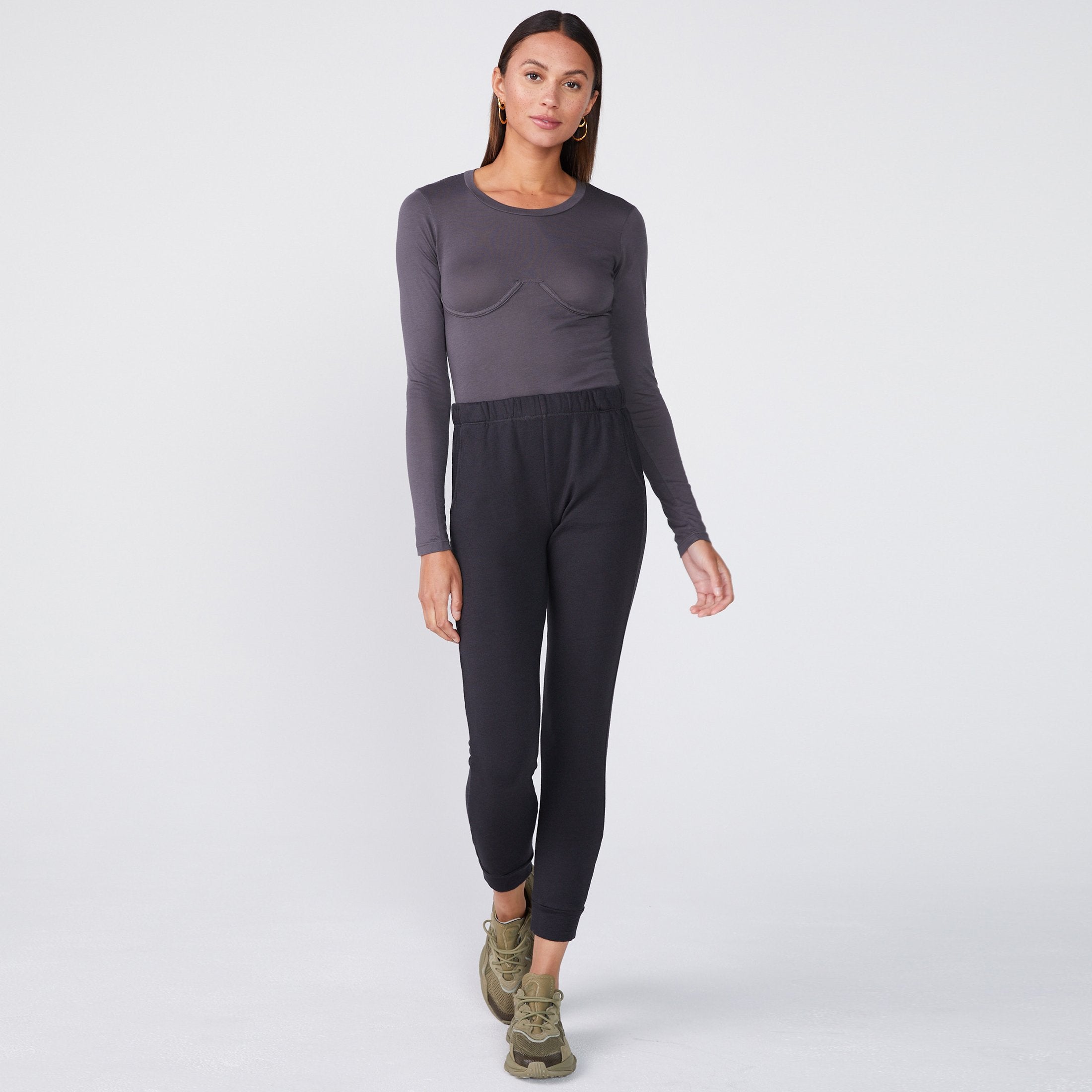 Bustier Long Sleeve Top (6551222845622)