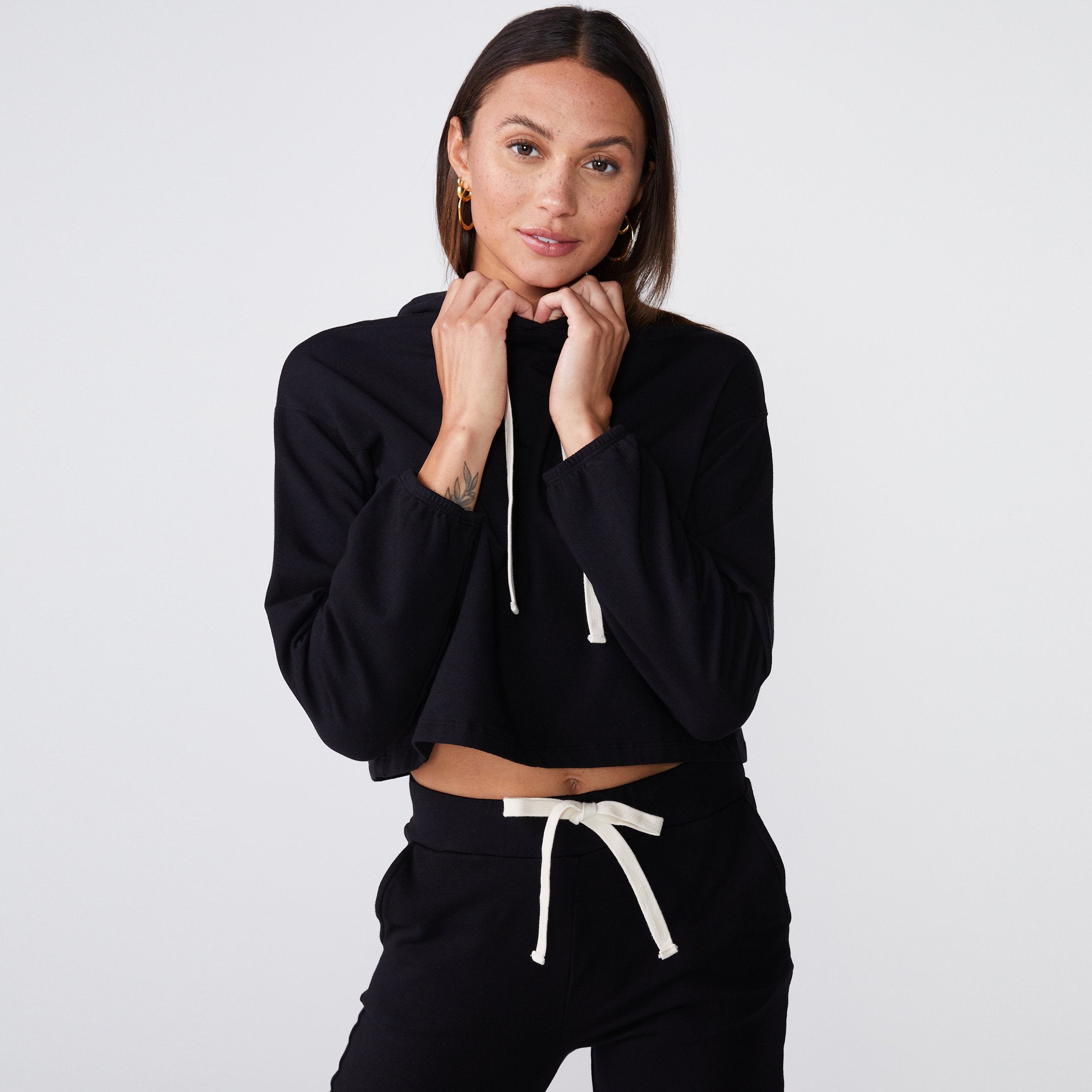 Cropped Pullover Hoody (6551223107766)