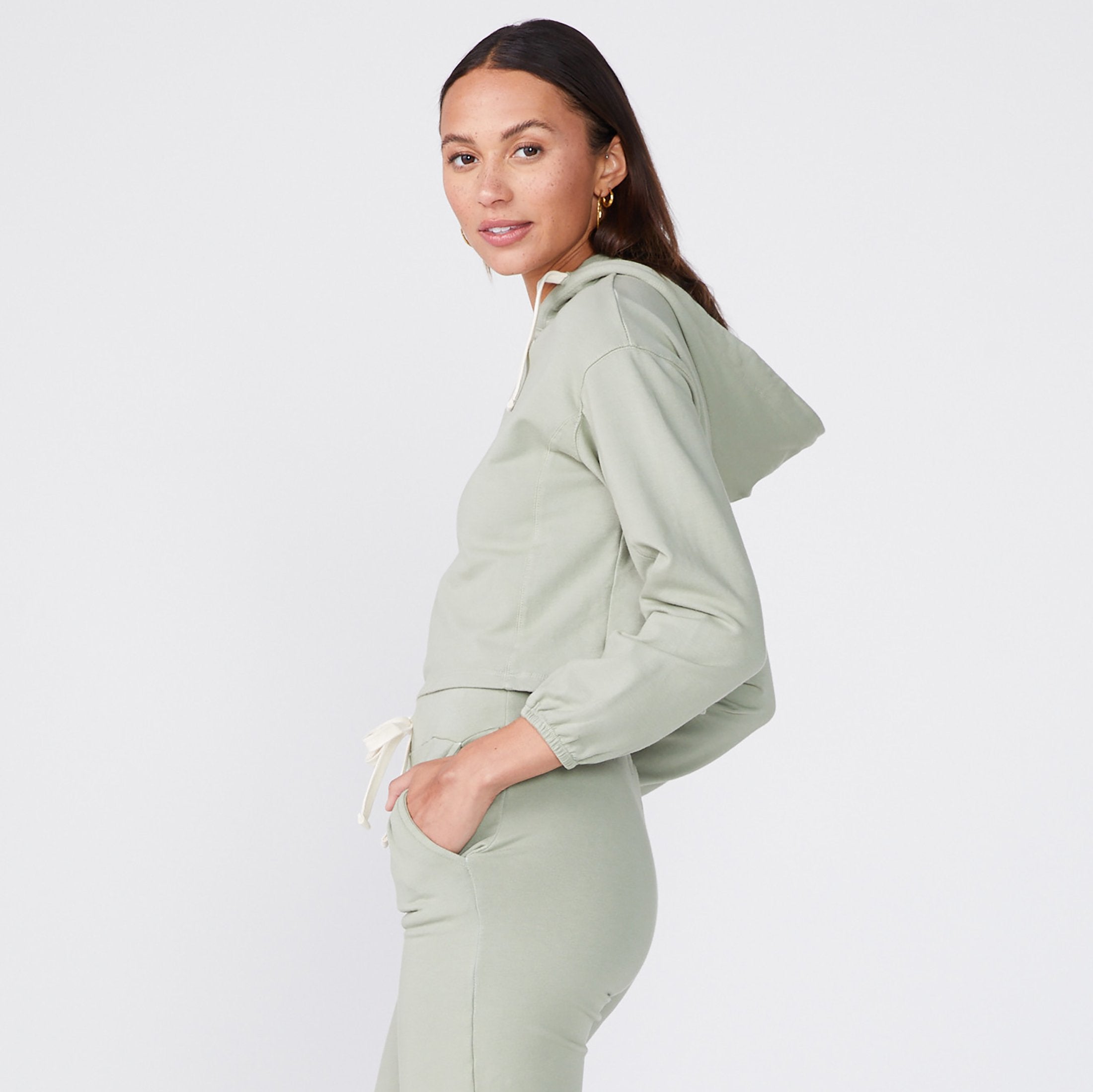 Cropped Pullover Hoody (6551223173302)