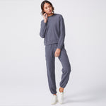 Fuzzy Fleece Rib Sweats (6643419807926)