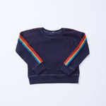 Kids Supersoft Rainbow Stripe Raglan (1597308239974)