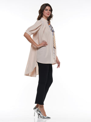 HILO HALF SLEEVED BLOUSE COMES WITH MATCHING SCARF