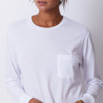 Cropped Long Sleeve Ex-Boyfriend Pocket Crew (4953629622374)