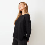 Textured Tri-Blend Slouchy Top (4827442544742)